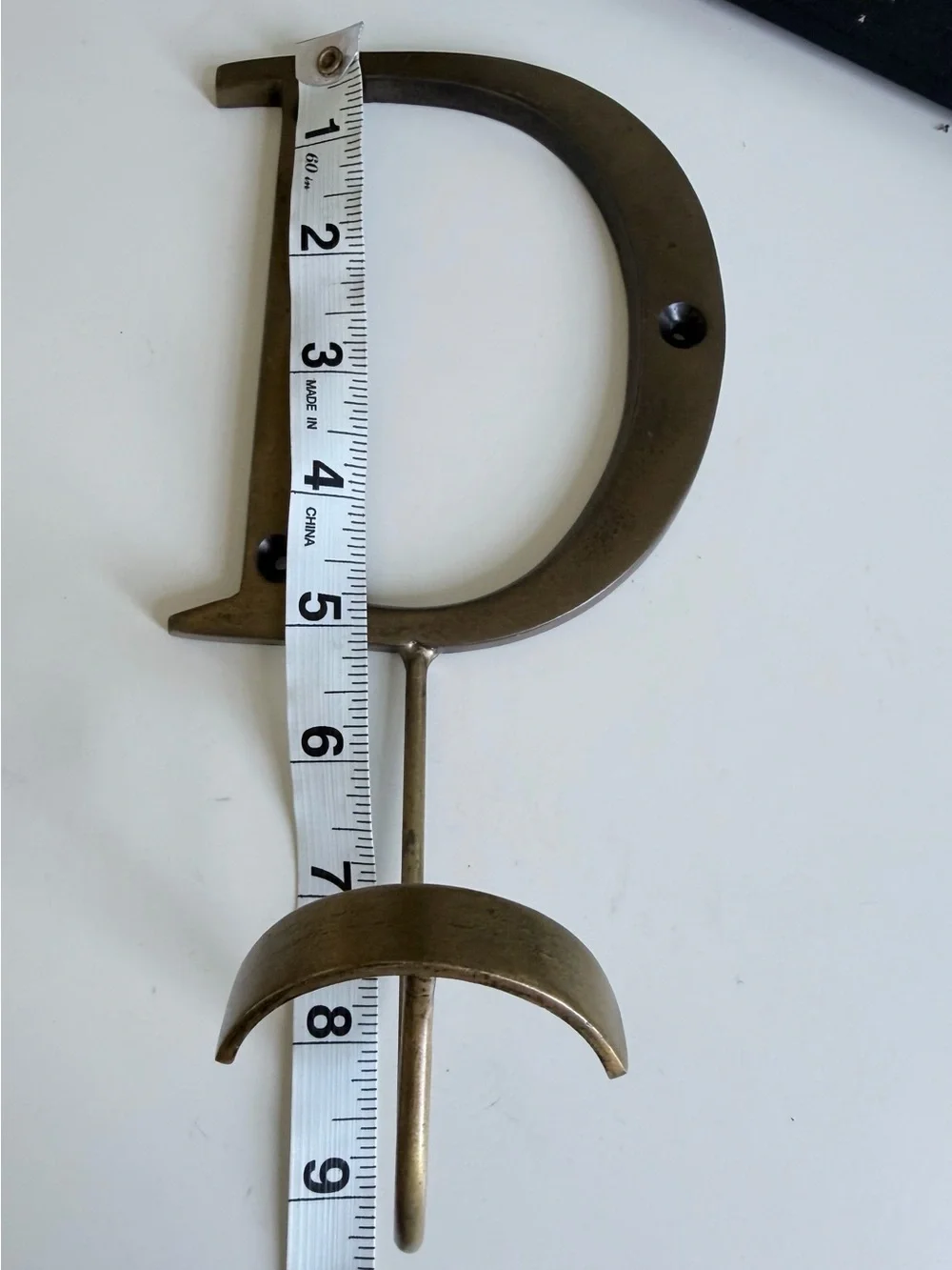 Anthropologie brass letter